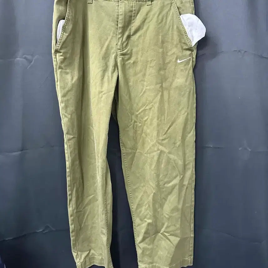[BUNJANG] Nike Khaki Cotton Pants / 나이키 카키색 면바지