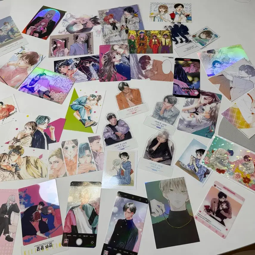 [BUNJANG] Various Artist 'A Story of Meeting Your Destiny' Japanese Edition Illustration & More Unofficial Photocard Bundle Set / 이웃집 스텔라 어차피 울 거라면 등등 순정만화 특전모음 일괄판매