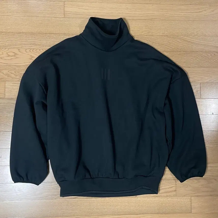 [BUNJANG] Adidas Fear of God Mock Sweatshirt Black / L / 아디다스 피어오브갓 플리스 Mock 스웨트셔츠 블랙 새제품