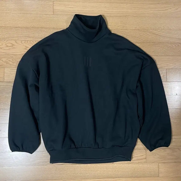 [BUNJANG] Adidas Fear of God Mock Sweatshirt Black / L / 아디다스 피어오브갓 플리스 Mock 스웨트셔츠 블랙 새제품