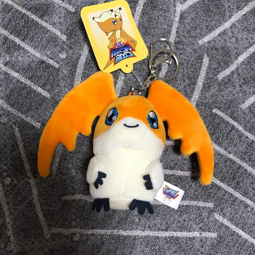 [BUNJANG] Digimon Patamon Plush Keychain / 디지몬 파닥몬 키링