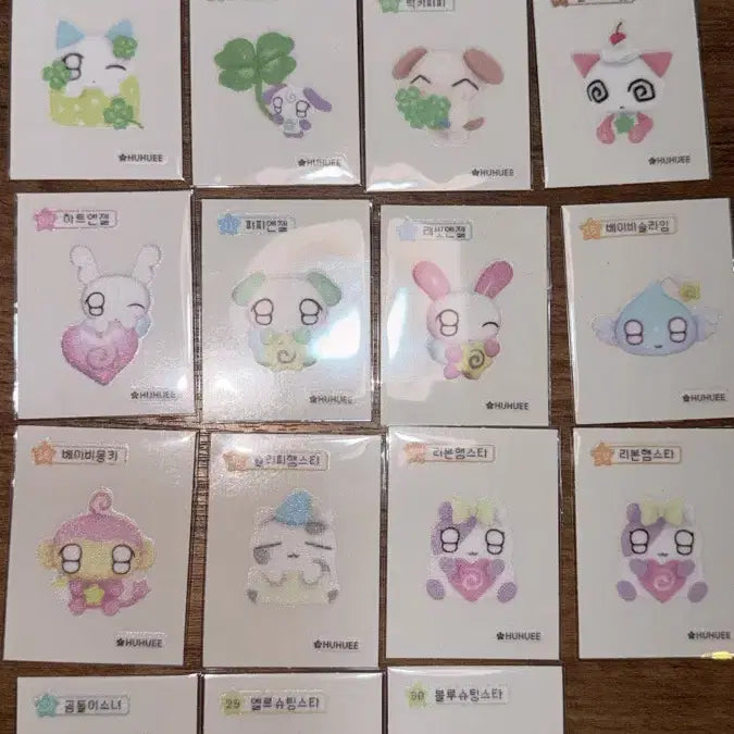 [BUNJANG] Character Sticker Bundle / 후후이 띠부실 양도