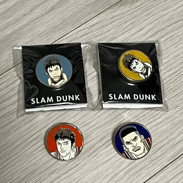 [BUNJANG] Slam Dunk Jung Dae-man & Chae Chi-su Pin Badge Set / 슬램덩크 정대만 채치수 핀뱃지 핀즈 굿즈