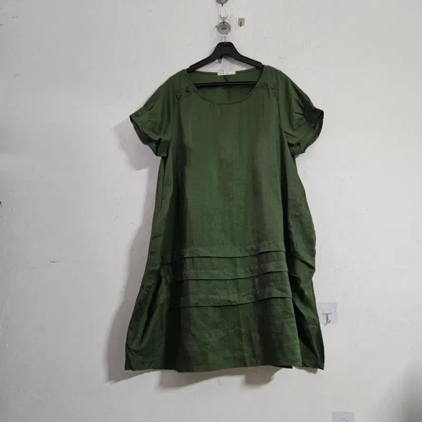 [BUNJANG] Green Women's Dress / 마.그린색 여성 원피스