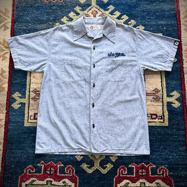 [BUNJANG] MWS Chambray Bowling Shirt / MWS Chambray Bowling Shirt