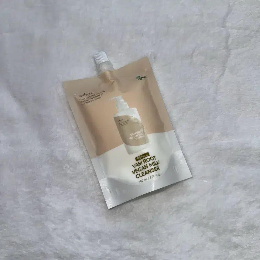 [BUNJANG] Isntree Hyaluronic Acid Aqua Gel Cream Refill 200ml / (미개봉 새상품) 이즈앤트리 참마 비건 밀크 클렌저 리필 200ml