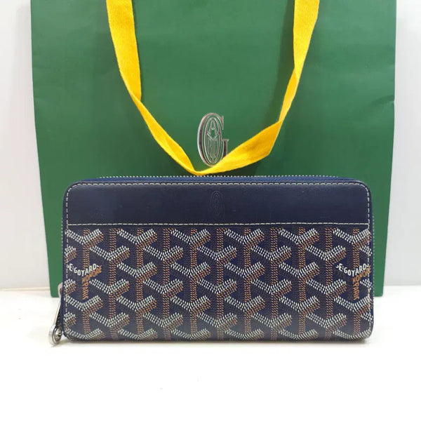 [BUNJANG] Goyard Matignon Long Wallet GM Navy / [정품] 고야드 마티뇽 장지갑 GM 네이비
