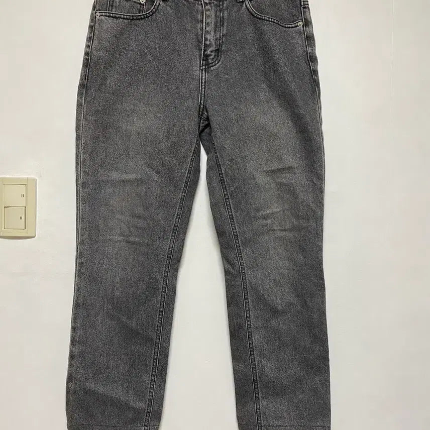 [BUNJANG] LAB TWELVE Black Blue Washed Denim Pants Size 2 / [LAB] 랩 트웰브 흑청 워싱 데님팬츠 2사이즈