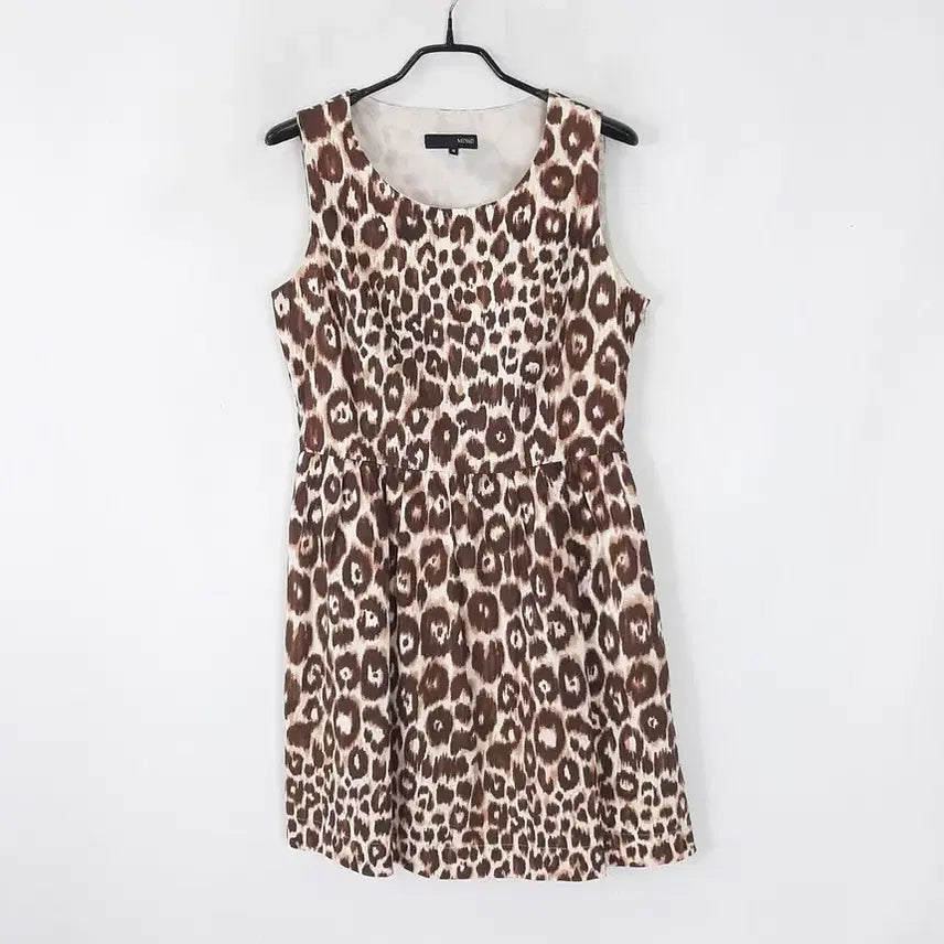 [BUNJANG] MIXXO Leopard Sleeveless Dress / 미쏘 레오퍼드 민소매 원피스