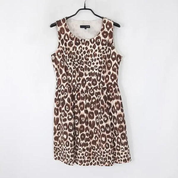 [BUNJANG] MIXXO Leopard Sleeveless Dress / 미쏘 레오퍼드 민소매 원피스