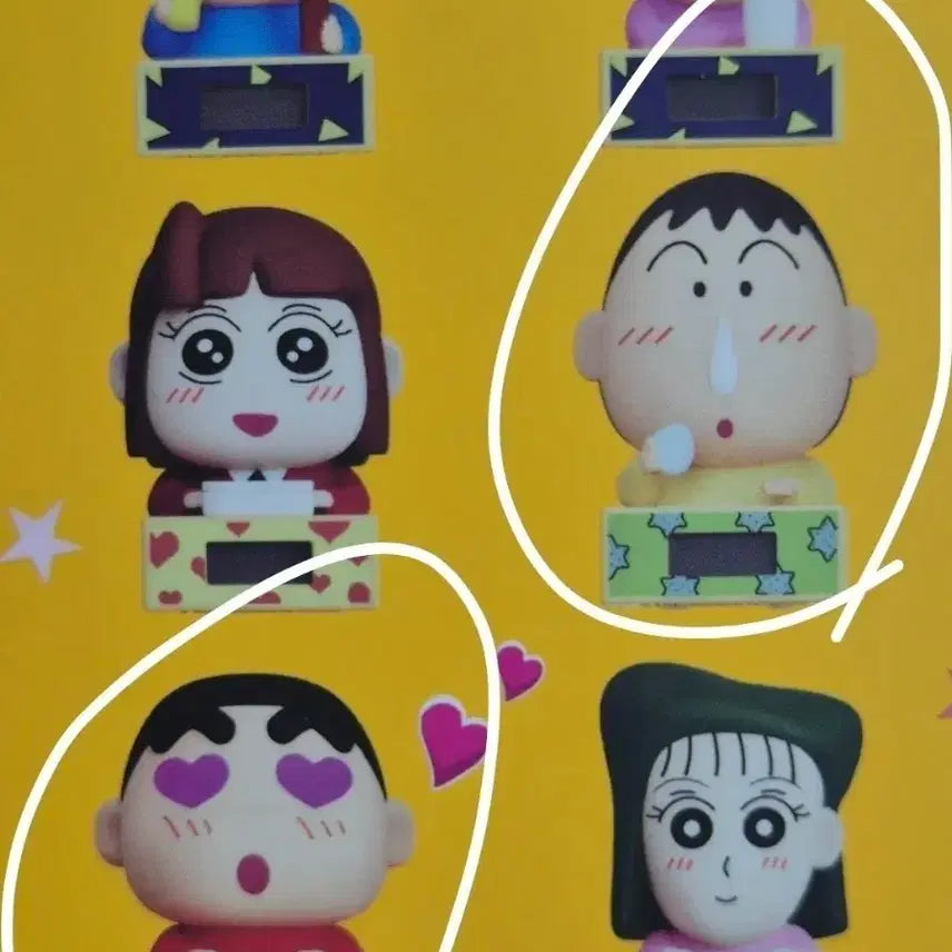 [BUNJANG] Crayon Shin-chan Nenech The Collector's Edition Desk Clock Figure Bundle Set (Sealed) / [미개봉] 짱구, 맹구 탁상시계피규어 일괄판매