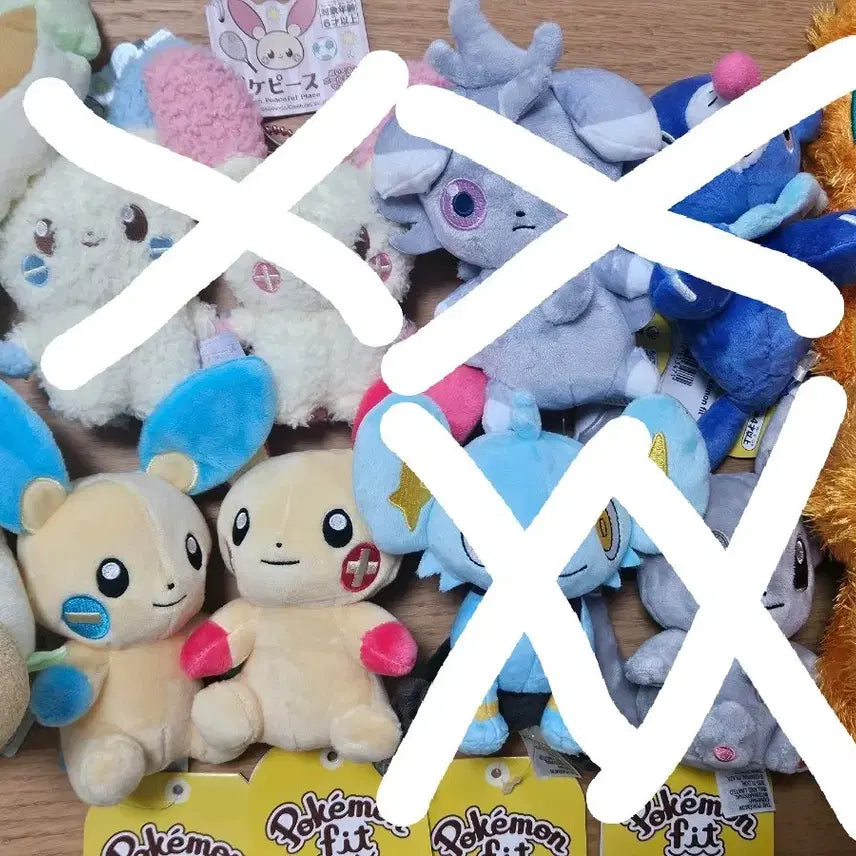 [BUNJANG] Pokemon Mamaneco Plush Fit Doll Set / 포켓몬스터 마이농 플러시 fit 봉제인형