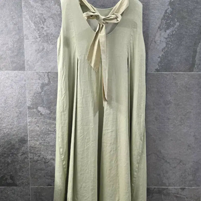 [BUNJANG] Back Ribbon Sleeveless Dress / 백리본 민소매 원피스