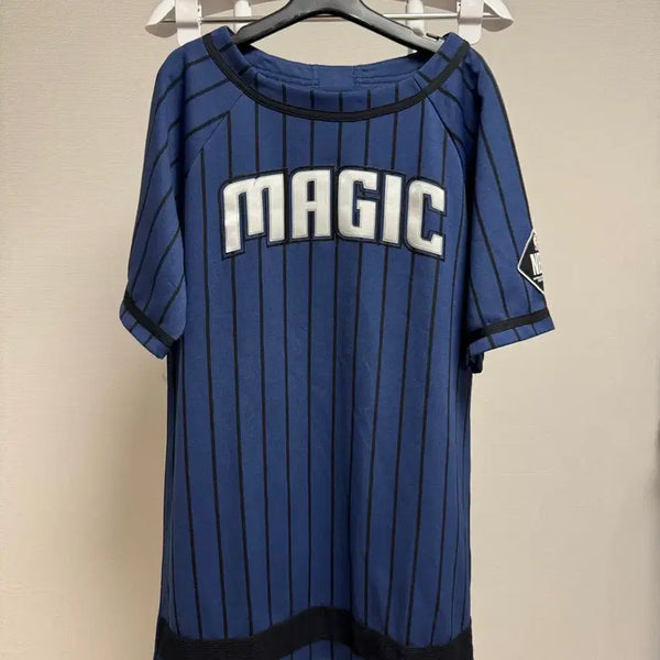 [BUNJANG] NBA Uniform Style Short Sleeve T-Shirt XS Navy Pinstripe / NBA 유니폼 반팔 티셔츠 XS사이즈