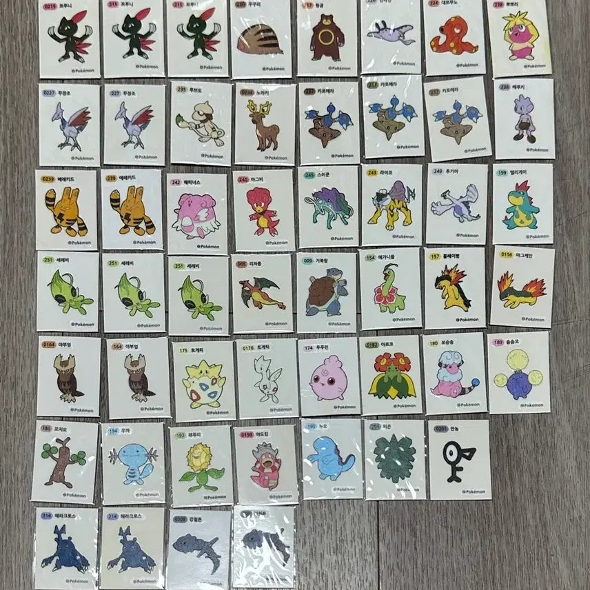 [BUNJANG] Second Generation Sticker Collection Bundle Set / 2세대 띠부씰 일괄