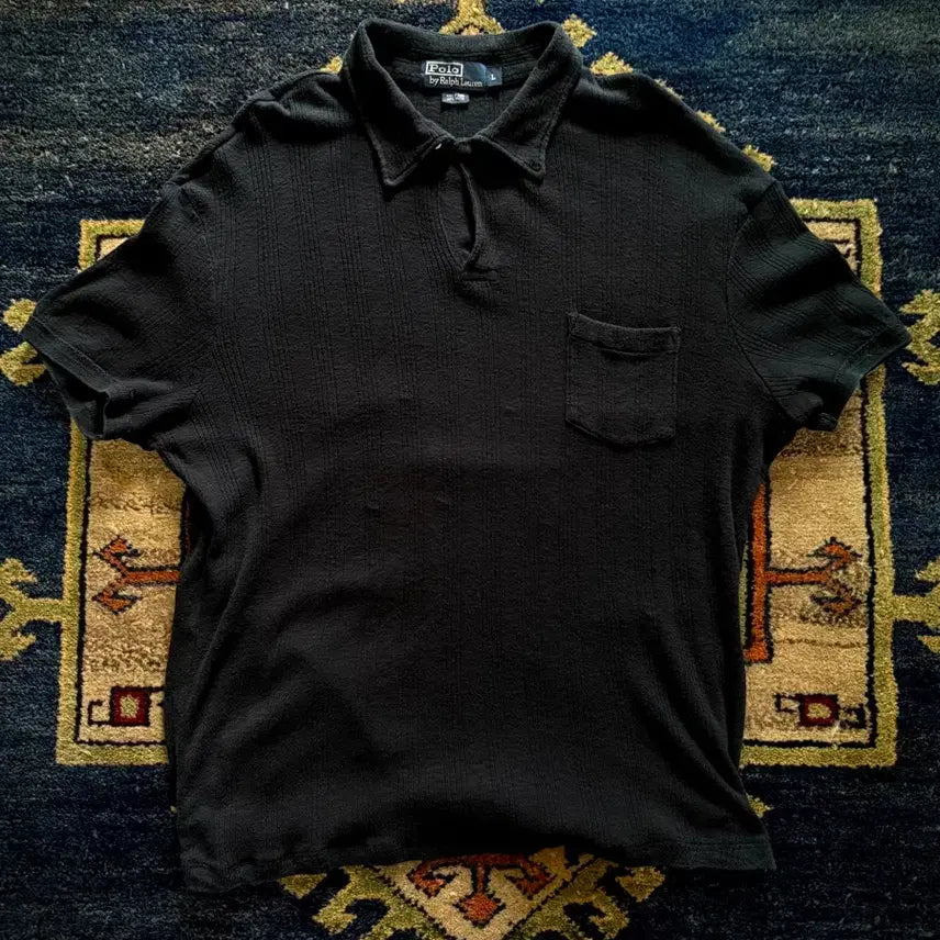 [BUNJANG] Polo Ralph Lauren Ribbed Pocket Collar T-Shirt / Polo Ralph Lauren Ribbed Pocket T-Shirt