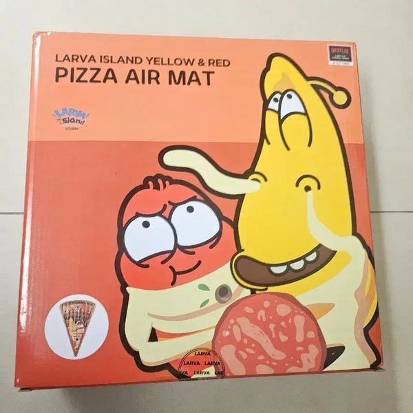 [BUNJANG] Lava Island Pizza Air Mat - Yellow & Red / 라바 아일랜드 피자 에어 매트 옐로우&레드