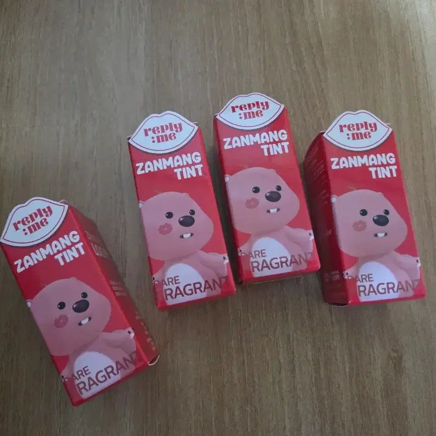 [BUNJANG] Zanmang Loopy Berry Mellow Tint (Set of 4) / 잔망루피 틴트