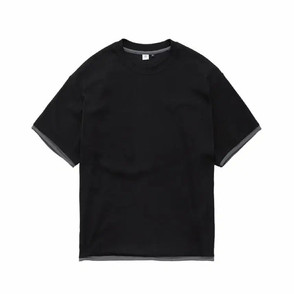 [BUNJANG] Polierter Ripped Layered Crop Tee Black / [4] 폴리테루 리브드 레이어드크롭티 블랙