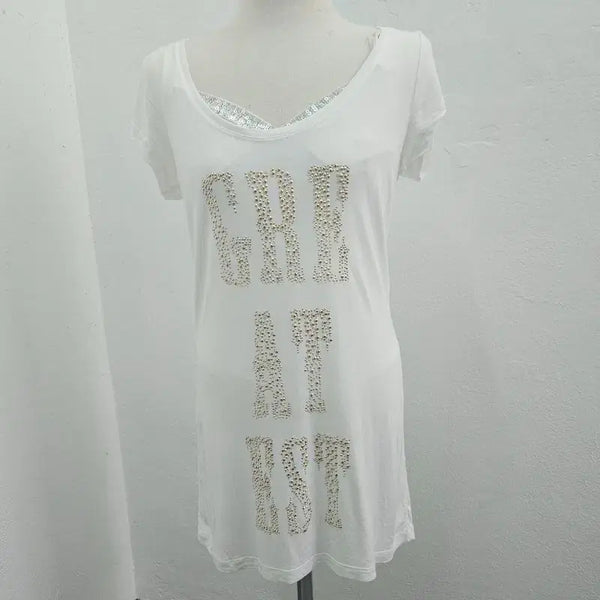 [BUNJANG] Oltre Italy Women's Short Sleeve T-Shirt J6507 / OLTRE ITALY 반팔 티 여 44/55 J6507