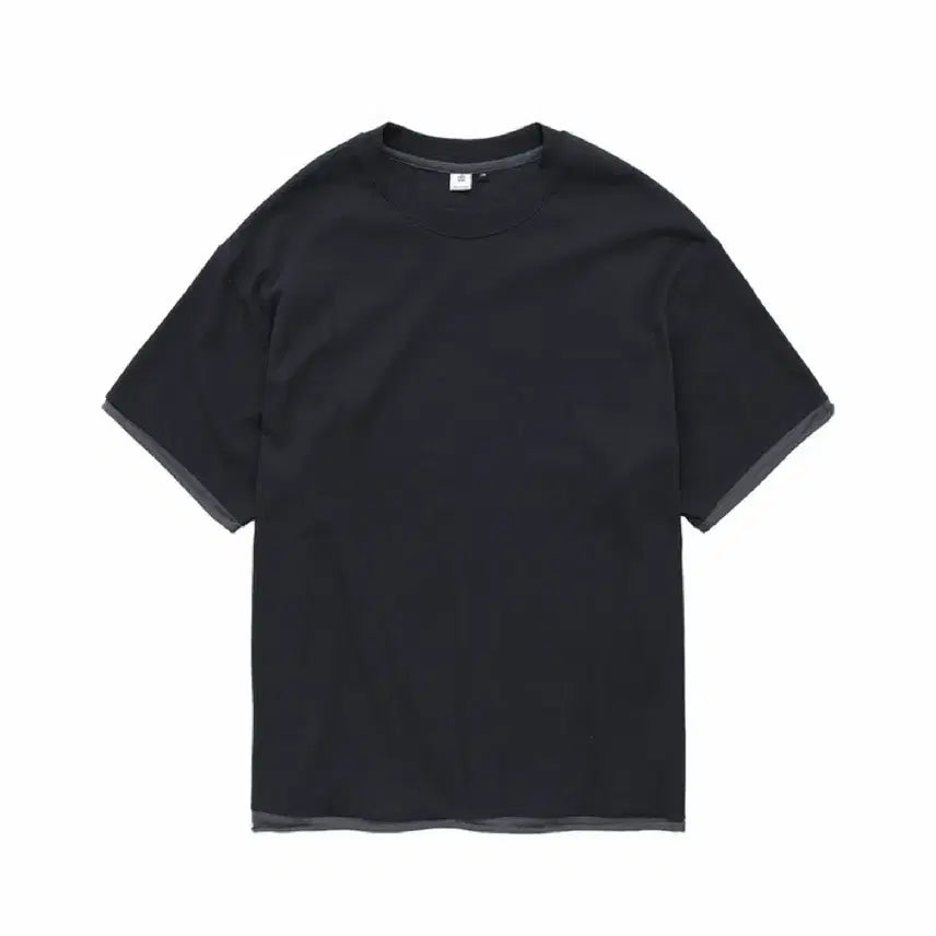 [BUNJANG] Politeur Ribbed Layered Crop Tee Charcoal / [3] 폴리테루 리브드 레이어드크롭티 차콜