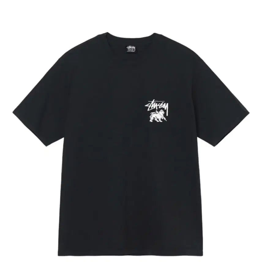 [BUNJANG] Stussy Lion Dot Pigment Dyed T-Shirt Black S / 스투시 라이언 닷 피그먼트 다이드 티셔츠 블랙 S