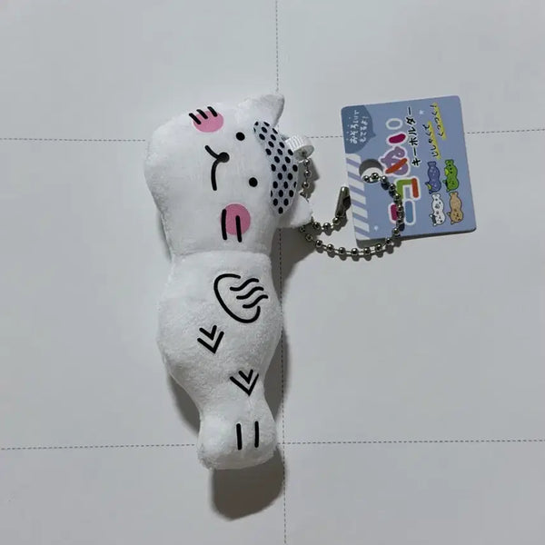 [BUNJANG] Shishamo neko Cat Plush Keychain Vintage Stationery / 시샤모네코 고양이 인형 키링 고전문구 네코 유키오