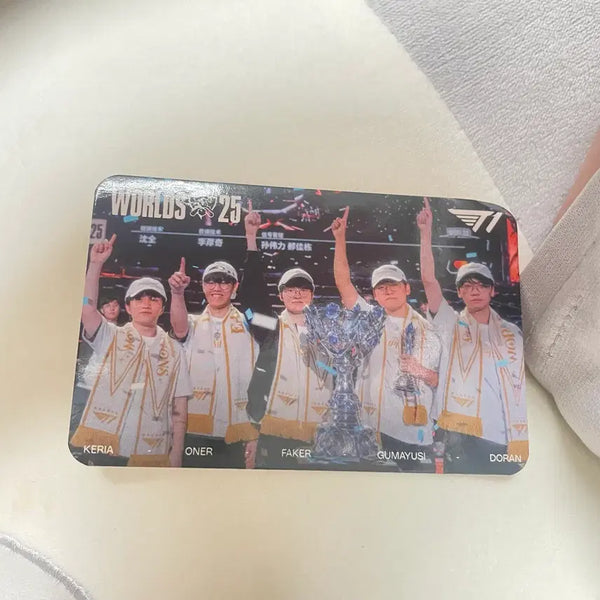 [BUNJANG] MSI Fan Festa Worlds Winner Skin Group Photocard / 대전 Msi 팬페스타 월즈우승스킨 단체 포토카드 월즈 포카