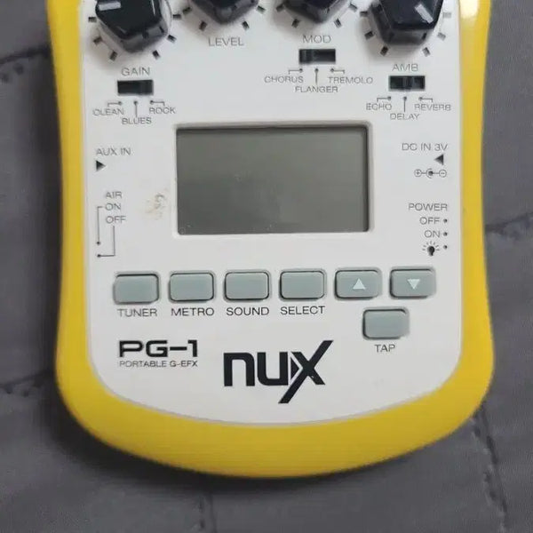 [BUNJANG] NUX PG-1 Portable Guitar Effect Pedal Yellow / NUX PG-1 포터블 기타 이펙터 옐로우