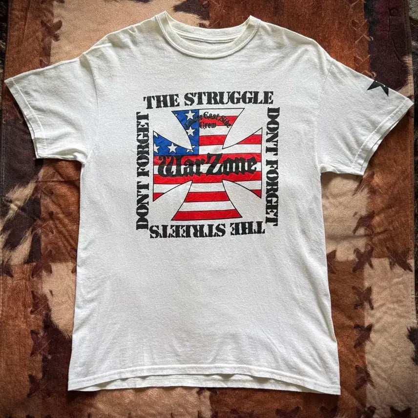 [BUNJANG] 00s Warzone Don't Forget the Streets Band T-Shirt / 00s Warzone Don't Forget the Streets 밴드티