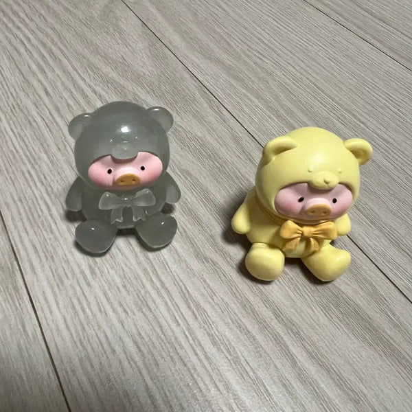 [BUNJANG] Lulu The Piggy Glow-in-the-Dark Yellow Mini Figure / 루루더피기 야광 노랑 미니 피규어