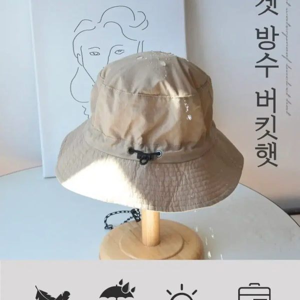 [BUNJANG] Pocket Waterproof Bucket Hat / 포켓 방수 버킷햇