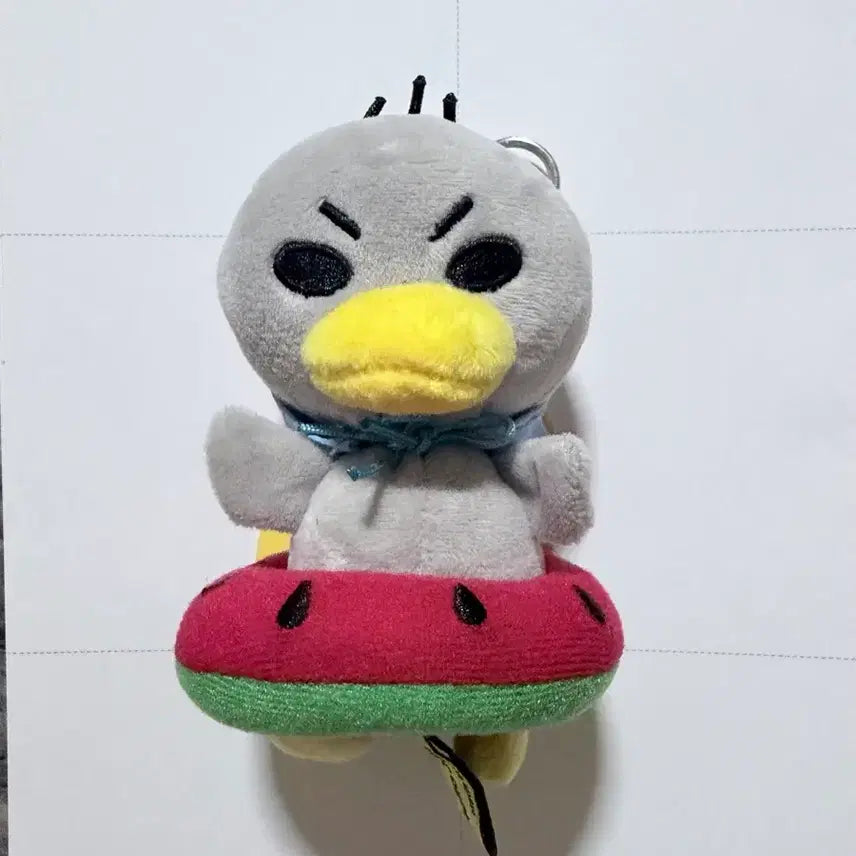[BUNJANG] Kkoko Watermelon Tube Plush Keychain / 꼬꼬 수박 튜브 인형 키링