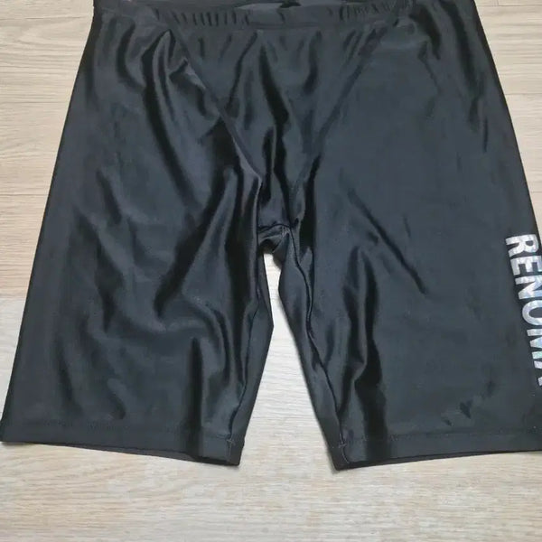 [BUNJANG] Renoma Men's 5-Length Swim Tights - Black / 레노마 남성 수영복 5부 타이즈 블랙