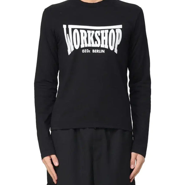 [BUNJANG] 032C Victor Tight Long Sleeve Faded Black T-Shirt L / 032C 빅터 타이트 롱슬리브 페이디드 블랙 티셔츠 L