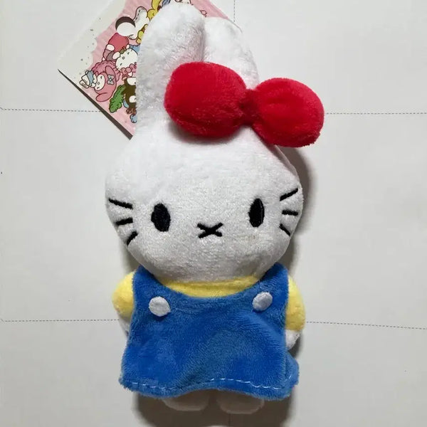 [BUNJANG] Hello Kitty x Miffy Plush Keychain / 키티 미피 인형 키링