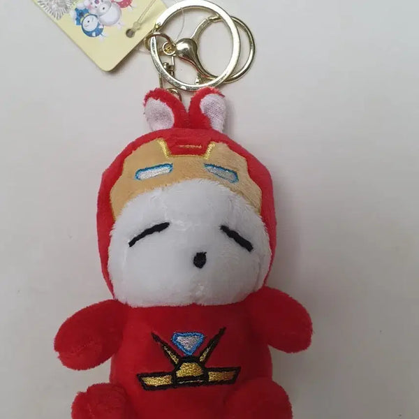 [BUNJANG] Iron Man Rabbit Plush Keychain New / 아이언맨 토끼 인형 키링 새상품