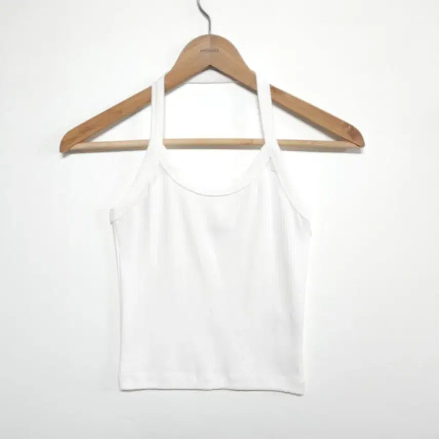 [BUNJANG] BLACKUP White Cropped Sleeveless Top / BLACKUP 블랙업 화이트 크롭 슬리브리스 나시