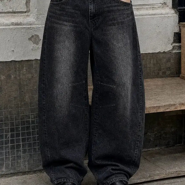 [BUNJANG] Bruni Curved Denim Pants / (새상품) 브루니 커브드 데님팬츠