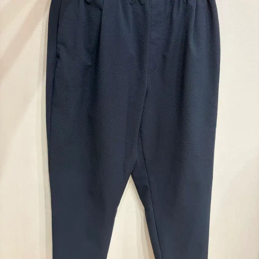 [BUNJANG] Zara Seersucker Trousers Navy XL / 자라 시어서커 트라우저 네이비 XL