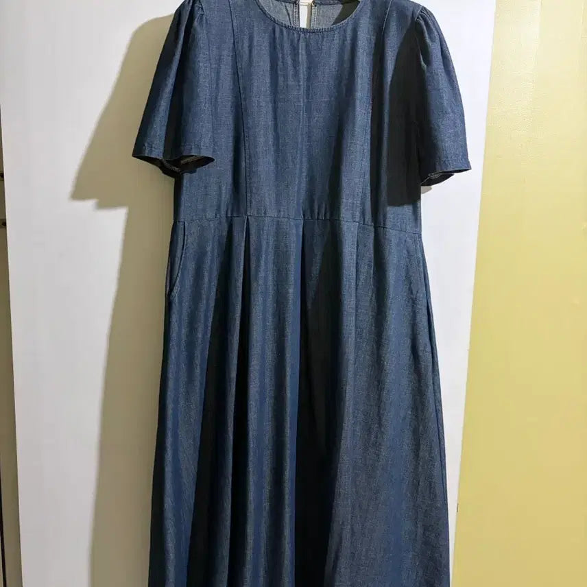 [BUNJANG] Denim Shirring Dress / 데님 셔링 원피스
