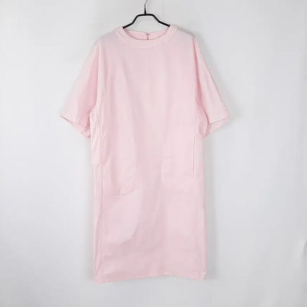 [BUNJANG] Pink Stitch Pocket Dress / 핑크 스티치 포켓 원피스