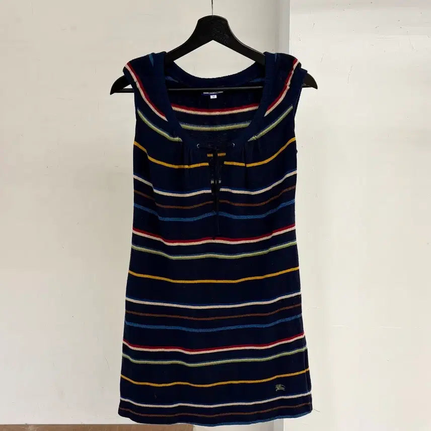 [BUNJANG] Burberry London Blue Label Navy Sleeveless Dress / 버버리 런던 블루라벨 네이비 슬리브리스 원피스