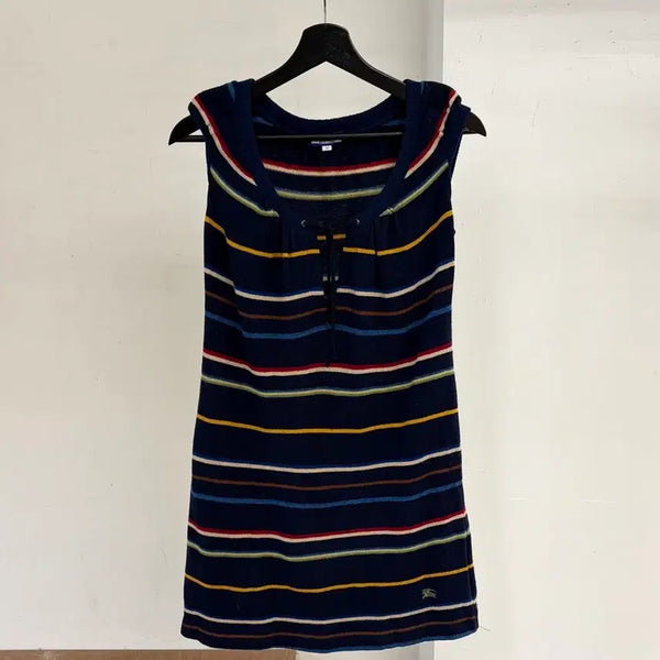 [BUNJANG] Burberry London Blue Label Navy Sleeveless Dress / 버버리 런던 블루라벨 네이비 슬리브리스 원피스