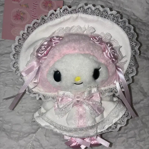 [BUNJANG] My Melody Frill Mascot Doll Keychain / 마이멜로디 프릴 마스코트 인형 키링