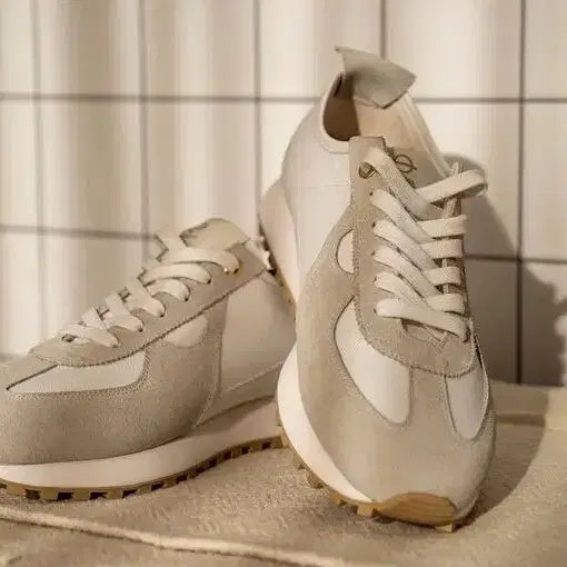[BUNJANG] PLIMSS Beige Suede Sneakers / 플림스(PLIMSS) 베이지 스웨이드 스니커즈