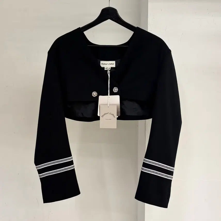 [BUNJANG] Mother's Father Black Cropped Jacket / 마더스 파더 블랙 크롭 자켓