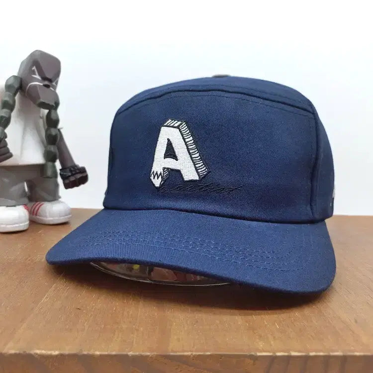 [BUNJANG] LOPEE Archive A Embroidered Patch Workwear Snapback Navy / [새상품] 로피 LOPEE 아카이브 A 자수 패치 워크웨어 스냅백 네이비
