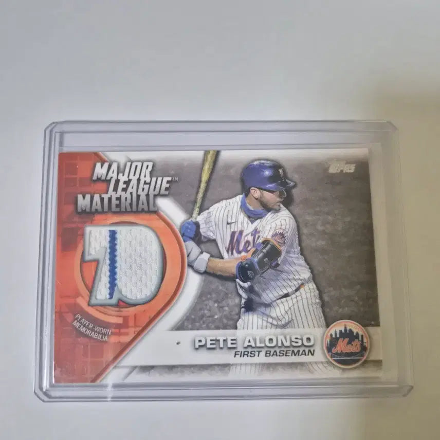 [BUNJANG] MLB Pete Alonso Topps Relic (Jersey) Card / [MLB] 피트알론소 탑스 렐릭(저지)카드