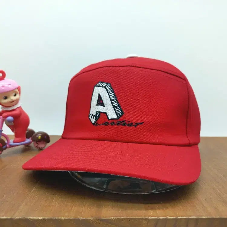 [BUNJANG] LOPEE Archive A Embroidered Patch Workwear Snapback Red / [새상품] LOPEE 로피 아카이브 A 자수 패치 워크웨어 스냅백 레드